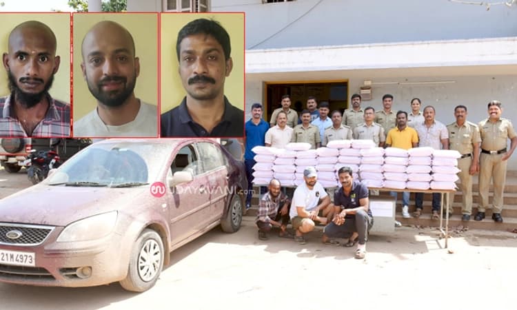 ಕೊಣಾಜೆ ಪೊಲೀಸರ ದಾಳಿ: 27 ಲಕ್ಷ ರೂ ಮೌಲ್ಯದ 111ಕೆ.ಜಿ. ಗಾಂಜಾ ವಶ, ಮೂವರ ಬಂಧನ