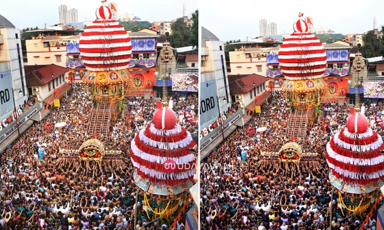 ಶ್ರದ್ಧಾ ಭಕ್ತಿಯ ಮಂಗಳೂರು ರಥೋತ್ಸವ: ಸಹಸ್ರಾರು ಭಕ್ತರು ಭಾಗಿ