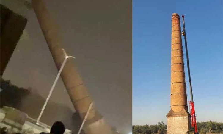 ಜವಳಿ ವೈಭವದ ಕೊನೆ ಕುರುಹು ನೆಲಸಮ; 100 ಅಡಿಗೂ ಎತ್ತರದ ಮಿನಾರ್‌ ನೆಲಸಮ