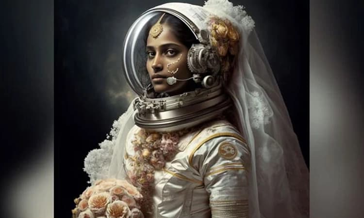 “ಗಗನಯಾತ್ರಿ ವಧು’ ಎಐ ಫೋಟೋ ವೈರಲ್‌