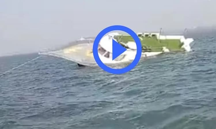 ಪಣಜಿ: ಪ್ರವಾಸಿಗರನ್ನು ಹೊತ್ತೊಯ್ಯುತ್ತಿದ್ದ ಬೋಟ್ ಅವಘಡ, ಪ್ರಯಾಣಿಕರು, ಸಿಬ್ಬಂದಿಗಳು ಪಾರು