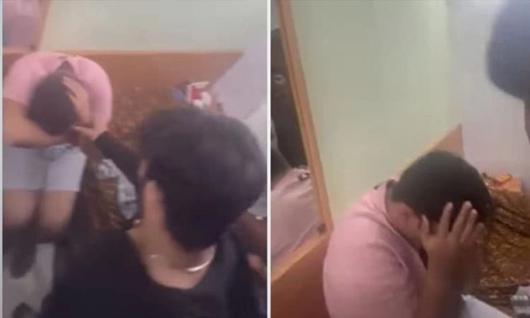 ಬಿಜೆಪಿ ಅಧ್ಯಕ್ಷನ ಪುತ್ರನಿಂದ ಸಹಪಾಠಿ ಮೇಲೆ ಹಲ್ಲೆ; 2 ತಿಂಗಳ ಹಳೆ ವಿಡಿಯೋ ವೈರಲ್; ಕೇಸ್‌ ದಾಖಲು