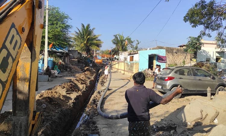 ದೋಟಿಹಾಳ: ಜೆಜೆಎಂ ಕಾಮಗಾರಿ ಪುನಾರಂಭ