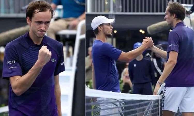 ಅಡಿಲೇಡ್‌ ಇಂಟರ್‌ನ್ಯಾಶನಲ್‌ ಟೆನಿಸ್‌ ಕ್ವಾ. ಫೈನಲ್‌ಗೆ ಮೆಡ್ವೆಡೇವ್‌ 