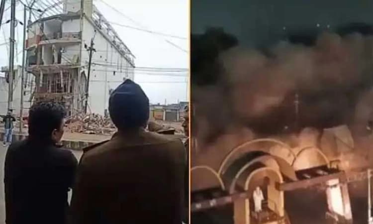 Watch Video: ಆರೋಪಿ, ಬಿಜೆಪಿ ಮುಖಂಡನ ಅಕ್ರಮ ಐಶಾರಾಮಿ ಹೋಟೆಲ್ ಕ್ಷಣಾರ್ಧದಲ್ಲೇ ನೆಲಸಮ…