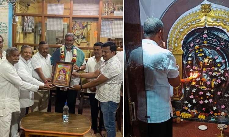 ಅರಭಾವಿ ಆಂಜನೇಯ, ಕಲ್ಲೊಳ್ಳಿ ಮಾರುತೇಶ್ವರ ದೇವಸ್ಥಾನಕ್ಕೆ ಕೆಎಂಎಫ್ ಅಧ್ಯಕ್ಷರ ಭೇಟಿ