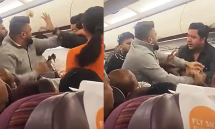 ಬ್ಯಾಂಕಾಕ್-ಇಂಡಿಯಾ ವಿಮಾನದಲ್ಲಿ ಪ್ರಯಾಣಿಕನಿಗೆ ಗೂಸಾ; ವೈರಲ್ ವಿಡಿಯೋ