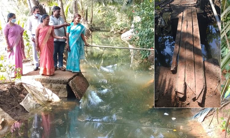 ಕಟಪಾಡಿ: ವರ್ಷ ಕಳೆದರೂ ಮರು ನಿರ್ಮಾಣಗೊಳ್ಳದ ಕಾಲು ಸೇತುವೆ