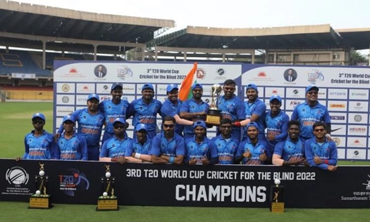 ಅಂಧರ ಟಿ 20 ವಿಶ್ವಕಪ್ : ಬಾಂಗ್ಲಾದೇಶವನ್ನು ಸೋಲಿಸಿ ಪ್ರಶಸ್ತಿ ಗೆದ್ದ ಭಾರತ