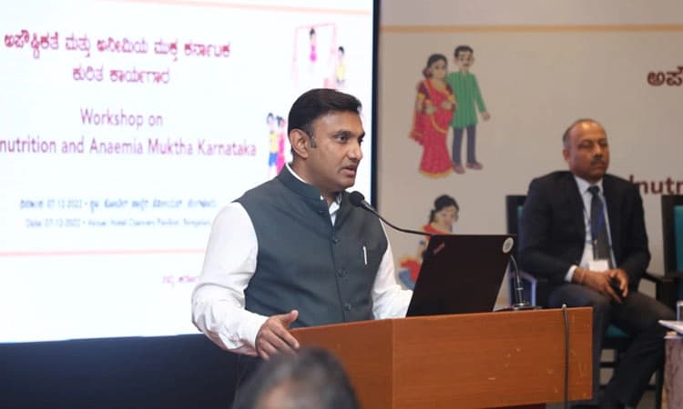 ಅಪೌಷ್ಟಿಕತೆ ಹಾಗೂ ಅನೀಮಿಯಾ ನಿವಾರಣೆಗಾಗಿ ಮಕ್ಕಳ ತಪಾಸಣೆ: ಡಾ.ಕೆ.ಸುಧಾಕರ್‌