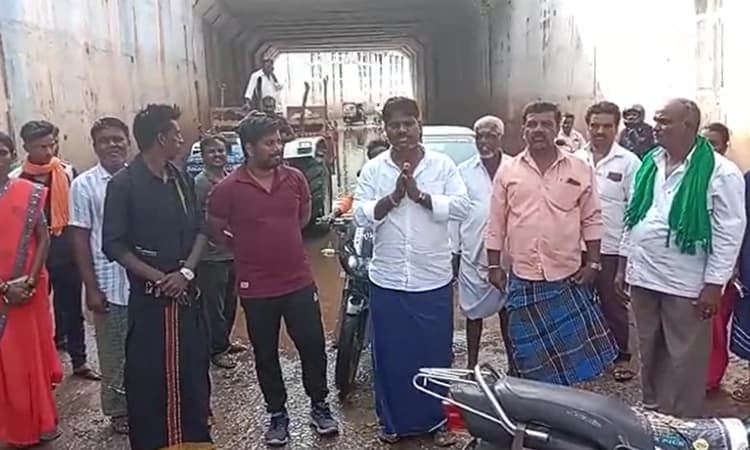 ಶೀಘ್ರ ಅಂಡರ್ ಪಾಸ್ ದುರಸ್ತಿಗೊಳಿಸಿ, ಇಲ್ಲವೇ ಹೋರಾಟ ಎದುರಿಸಿ: ಅಧಿಕಾರಿಗಳಿಗೆ ಗ್ರಾಮಸ್ಥರ ಎಚ್ಚರಿಕೆ