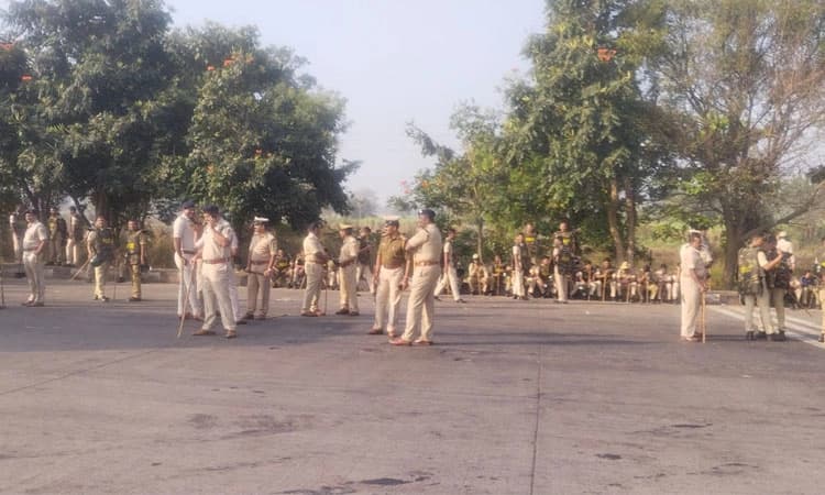 ಬೆಳಗಾವಿ ಗಡಿಯಲ್ಲಿ ಬಿಗಿ ಪೊಲೀಸ್ ಬಂದೋಬಸ್ತ್