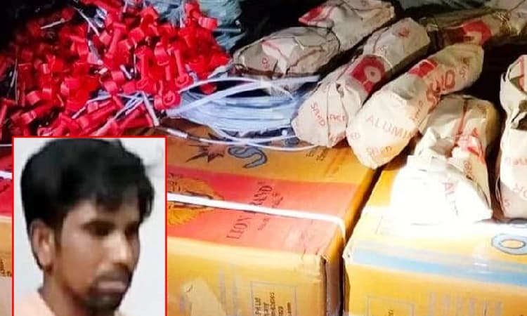 ಆದೂರಿನ ಮನೆಯ ಮೇಲೆ ಪೊಲೀಸರ ದಾಳಿ: ಬೃಹತ್‌ ಪ್ರಮಾಣದ ಸ್ಫೋಟಕ ವಸ್ತು ವಶಕ್ಕೆ