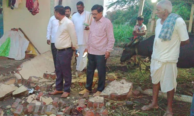 ಹಿಪ್ಪರಗಿಯಲ್ಲಿ ಬಿರುಗಾಳಿಗೆ ಗೋಡೆ ಕುಸಿದು ಮಹಿಳೆ ಸಾವು