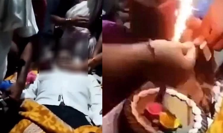 ಹುಟ್ಟುಹಬ್ಬದಂದೇ ಹೃದಯಾಘಾತದಿಂದ ಮಗ ಮೃತ್ಯು: ಮೃತದೇಹದ ಕೈಹಿಡಿದು ಕೇಕ್‌ ಕತ್ತರಿಸಿದ ಪೋಷಕರು!