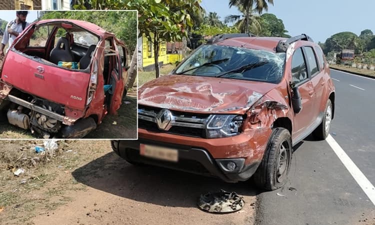 ಪಾಂಗಾಳ ರಾಷ್ಟ್ರೀಯ ಹೆದ್ದಾರಿಯಲ್ಲಿ ಕಾರುಗಳ ಅಪಘಾತ; ಓರ್ವ ಸಾವು, ನಾಲ್ವರಿಗೆ ಗಾಯ