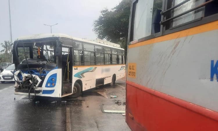 ಸುರತ್ಕಲ್‌: ಬಸ್‌ಗಳ ಢಿಕ್ಕಿ… 30 ಮಂದಿಗೆ ಗಾಯ