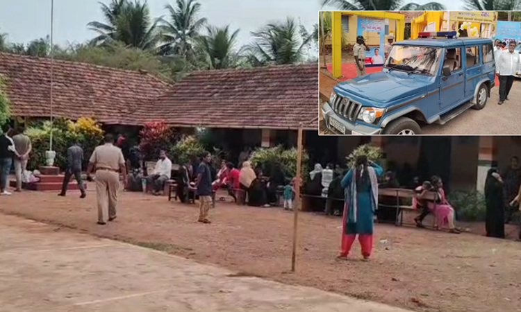 ಕಾಪು:ಮಲ್ಲಾರು ಜನರಲ್ ಶಾಲೆಯಲ್ಲಿ ಅವಧಿ ಮುಗಿದರೂ ಪೂರ್ಣ ಗೊಳ್ಳದ ಮತದಾನ