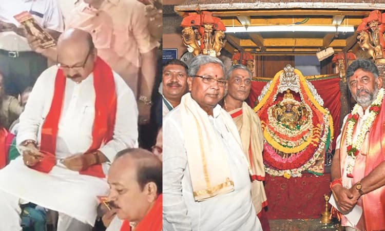 ದೇವರೇ ಚುನಾವಣೆಯಲ್ಲಿ ನಮ್ಮನ್ನೇ ಗೆಲ್ಲಿಸು: ಮತದಾನದ ಮುನ್ನಾದಿನ ಗಣ್ಯರ ದೇಗುಲ ಸುತ್ತಾಟ