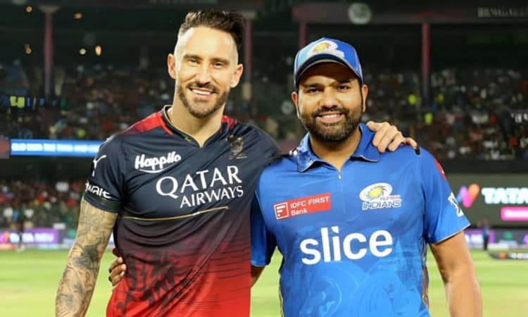 IPL 2023 ಆರ್ ಸಿಬಿಗೆ ಮುಂಬೈ ಸವಾಲು: ಟಾಸ್ ಗೆದ್ದ ರೋಹಿತ್; ಸ್ಥಾನ ಪಡೆದ ವೈಶಾಖ್