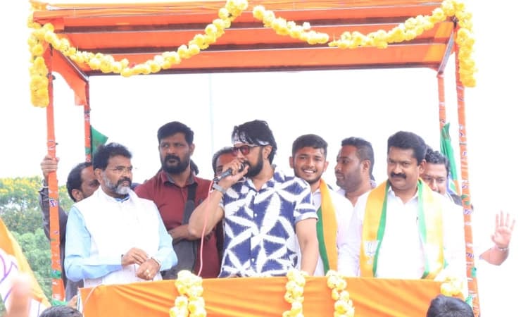 ನಿರಂಜನಕುಮಾರ್ ಪರ ನಟ ಕಿಚ್ಚ‌‌ ಸುದೀಪ್ ರೋಡ್ ಶೋ ನಡೆಸಿ ಅಬ್ಬರದ ಪ್ರಚಾರ