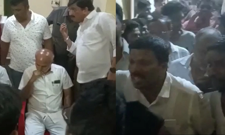ಜೆಡಿಎಸ್ ಶಾಸಕ ಸಾರಾ ಮಹೇಶ್ ಮೇಲೆ ಎಫ್ ಐಆರ್ ದಾಖಲು ಆರೋಪ : ರಾತ್ರೋರಾತ್ರಿ ಠಾಣೆ ಎದುರು ಧರಣಿ