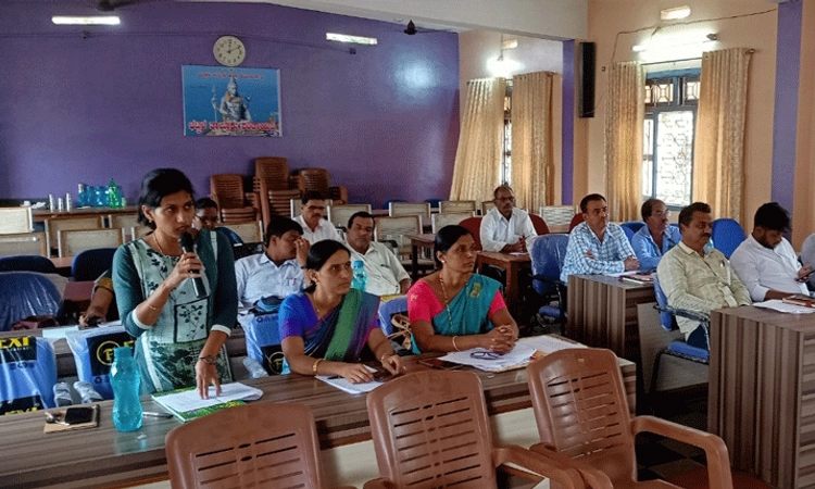 ತಾ.ಪಂ ಸಾಮಾನ್ಯ ಸಭೆ: ಇಲಾಖಾವಾರು ಪ್ರಗತಿ ನೋಟ ಮಂಡನೆ