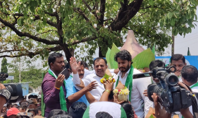 ಕೊಟ್ಟ ಮಾತು ಉಳಿಸಿಕೊಳ್ಳುವ ನಾಯಕ ಕುಮಾರಸ್ವಾಮಿ ಮಾತ್ರ: ನಿಖಿಲ್