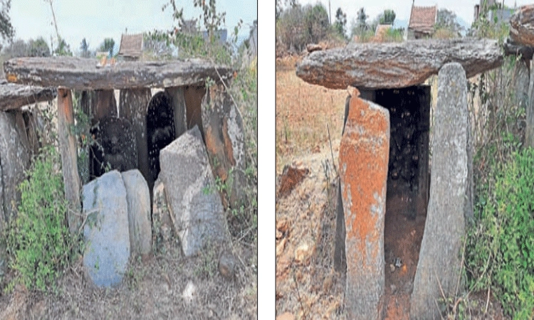 ಹಿರೇಗೌಜ ಗ್ರಾಮದಲ್ಲಿ 2 ಶಿಲಾಕೋಣೆ ಪತ್ತೆ