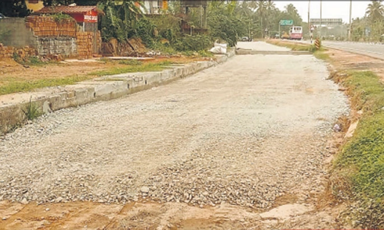 ಸಾಲಿಗ್ರಾಮ: ಸರ್ವಿಸ್‌ ರಸ್ತೆ ಕಾಮಗಾರಿ ಪುನರಾರಂಭ