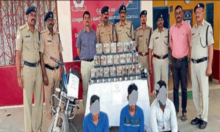 2.65 ಲಕ್ಷ ರೂ. ಮೌಲ್ಯದ ಸಾಮಗ್ರಿ ಕಳ್ಳತನ; ಮೂವರ ಸೆರೆ