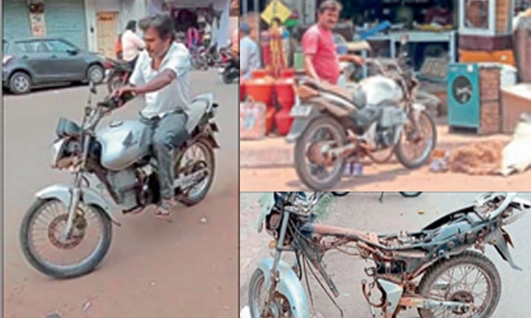 ಗುಜರಿಗೆ ಸೇರಿದ್ದ ಬೈಕನ್ನು ಕಡಿಮೆ ಖರ್ಚಿನಲ್ಲಿ ಚಾರ್ಜಿಂಗ್ ಬೈಕ್ ಆವಿಷ್ಕರಿಸಿದ ಮೆಕ್ಯಾನಿಕ್