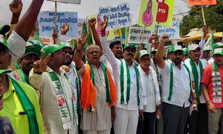 ಬೆಲೆ ಏರಿಕೆ ವಿರೋಧಿಸಿ ಜೆಡಿಎಸ್‌ ಪ್ರತಿಭಟನೆ
