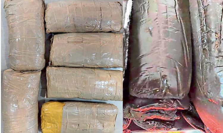 ಬಟ್ಟೆಗಳ ಮಧ್ಯೆ ಡ್ರಗ್ಸ್ ಬಚ್ಚಿಟ್ಟು ಮಾರಾಟ