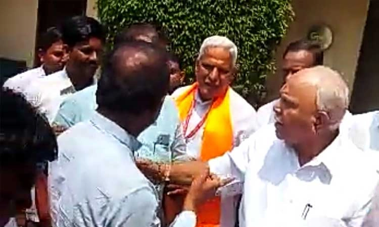 ಯಡಿಯೂರಪ್ಪ ಸಮ್ಮುಖದಲ್ಲೇ ತೇರದಾಳ ಬಿಜೆಪಿ ಭಿನ್ನಮತ ಸ್ಫೋಟ