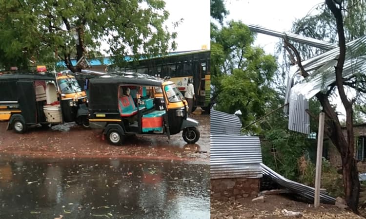 ಕುಳಗೇರಿ ಕ್ರಾಸ್ : ಬಿರುಗಾಳಿ ಸಹಿತ ಆಲಿಕಲ್ಲು ಮಳೆ, ಅಪಾರ ಸೊತ್ತು ಹಾನಿ