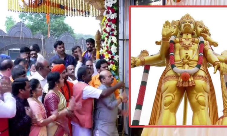 ರಾಜ್ಯಕ್ಕೆ ಒಳ್ಳೆಯ ದಿನ ಬರಲಿದೆ: ಆಂಜನೇಯ ಸ್ವಾಮಿ ಪುತ್ಥಳಿ ಅನಾವರಣಗೊಳಿಸಿ ಸಿಎಂ