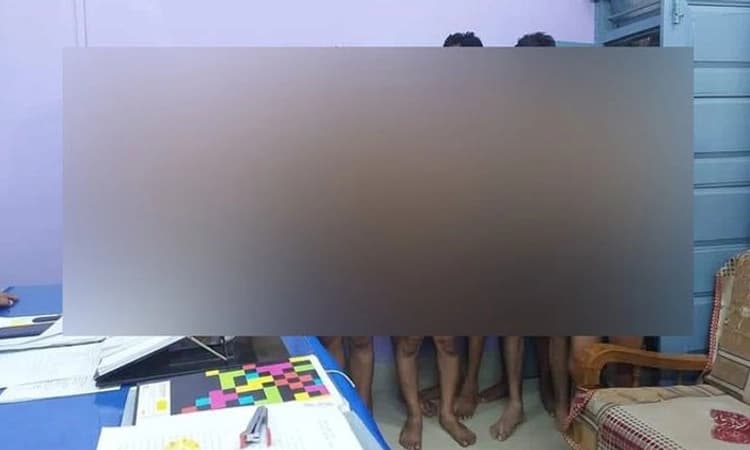 ಮಧ್ಯಪ್ರದೇಶ: ಒಳ ಉಡುಪಿನಲ್ಲಿ ಆರೋಪಿಗಳನ್ನು ನಿಲ್ಲಿಸಿದ ಪೊಲೀಸರು ಅಮಾನತು