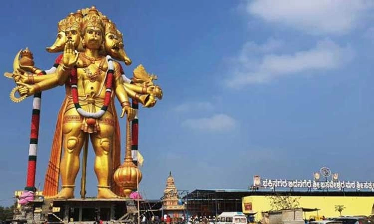 ತಲೆಯೆತ್ತಿದೆ ಅತೀ ಎತ್ತರದ ಪಂಚಮುಖಿ ಆಂಜನೇಯಸ್ವಾಮಿ ವಿಗ್ರಹ
