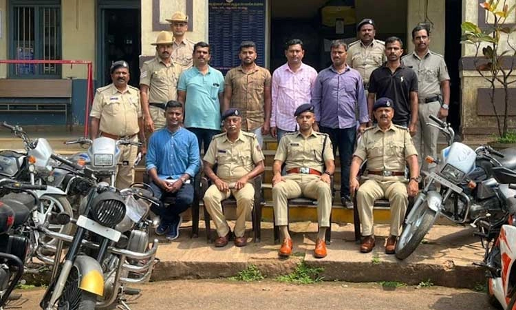 ಸಾಗರ: ಅಂತರ್ ಜಿಲ್ಲಾ ಬೈಕ್ ಕಳ್ಳರು ಪೊಲೀಸರ ಬಲೆಗೆ; 30.50 ಲಕ್ಷ ರೂ.ಮೌಲ್ಯದ 22 ಬೈಕ್ ವಶ