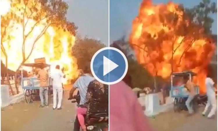 ಹೊಸ ರಾಯಲ್‌ ಎನ್‌ಫೀಲ್ಡ್‌ ಸ್ಫೋಟ-ವಿಡಿಯೊ ವೈರಲ್‌