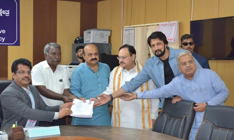 Haveri: ಬಿಜೆಪಿ ಮತ್ತೆ ಅಧಿಕಾರಕ್ಕೆ ಬಂದು ಕನ್ನಡ ಮಾತೆಯ ಸೇವೆ ಮಾಡಲಿದೆ: ಸಿಎಂ ಬೊಮ್ಮಾಯಿ