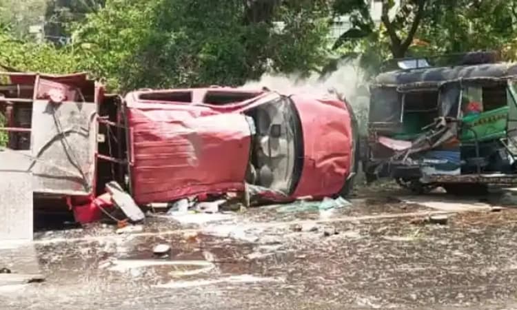 ಬಿಹಾರ ರಾಜ್ಯಪಾಲರ ಬೆಂಗಾವಲು ವಾಹನ ಅಪಘಾತ: 6 ಮಂದಿಗೆ ಗಾಯ