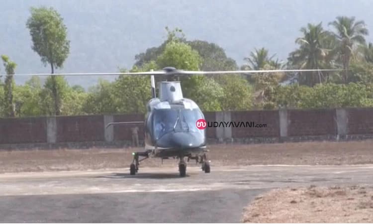 ಅರೆಶಿರೂರು ಹೆಲಿಪ್ಯಾಡ್ ಬಳಿ ಆಕಸ್ಮಿಕ ಬೆಂಕಿ; ಅಪಾಯದಿಂದ ಪಾರಾದ ಸಿಎಂ ಬೊಮ್ಮಾಯಿ