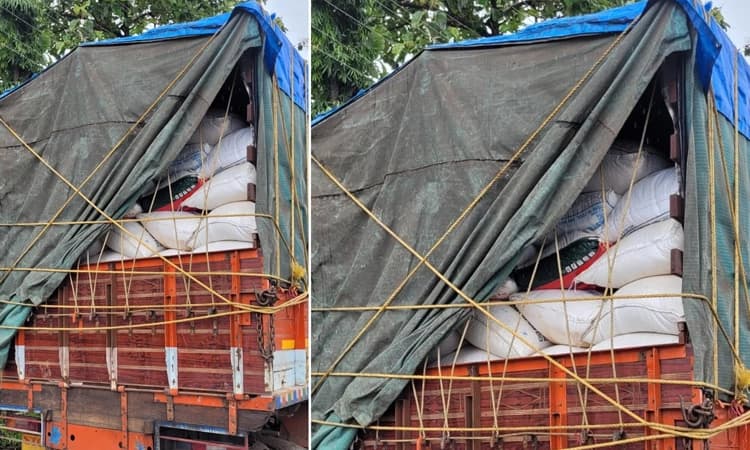 ಅಕ್ರಮ ಅಕ್ಕಿ ಸಾಗಾಟ: ಲಾರಿ ಸಹಿತ 10 ಟನ್ ಅಕ್ಕಿ ವಶಕ್ಕೆ