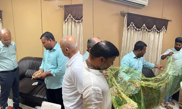 Lord Balaji: ತಿರುಪತಿ ತಿಮ್ಮಪ್ಪನಿಗೆ ಚಿನ್ನದ ಜರಿ ಸೀರೆ ಅರ್ಪಿಸಿದ ತೆಲಂಗಾಣದ ಭಕ್ತ