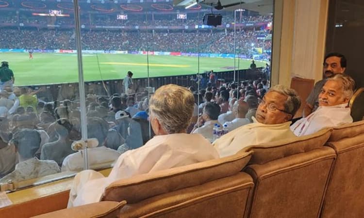 ಕ್ರೀಡಾಂಗಣದಲ್ಲೇ ಆರ್ ಸಿಬಿ-ಮುಂಬೈ ಪಂದ್ಯ ವೀಕ್ಷಿಸಿದ ಸಿದ್ದರಾಮಯ್ಯ