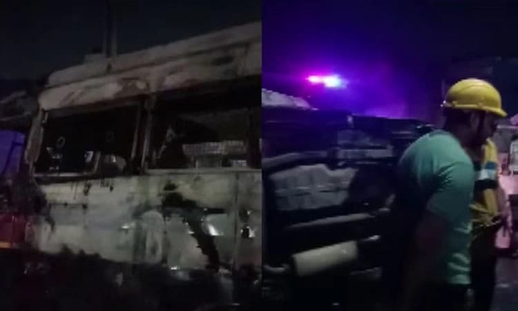 ಮಹಾರಾಷ್ಟ್ರ: ರಾಮಮಂದಿರದ ಹೊರಗಡೆ ಗುಂಪು ಘರ್ಷಣೆ; ಪೊಲೀಸ್‌ ವಾಹನಗಳಿಗೆ ಬೆಂಕಿ, ಕಲ್ಲು ತೂರಾಟ