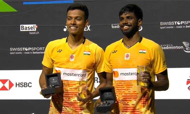 ಸ್ವಿಸ್ ಓಪನ್ ಸೂಪರ್ ಪ್ರಶಸ್ತಿ ಗೆದ್ದ ಸಾಯಿರಾಜ್-ಚಿರಾಗ್ ಜೋಡಿ