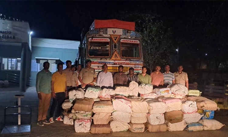 Bidar;15.50 ಕೋಟಿ ಮೌಲ್ಯದ ಗಾಂಜಾ ಜಪ್ತಿ: ಇಬ್ಬರ ಬಂಧನ